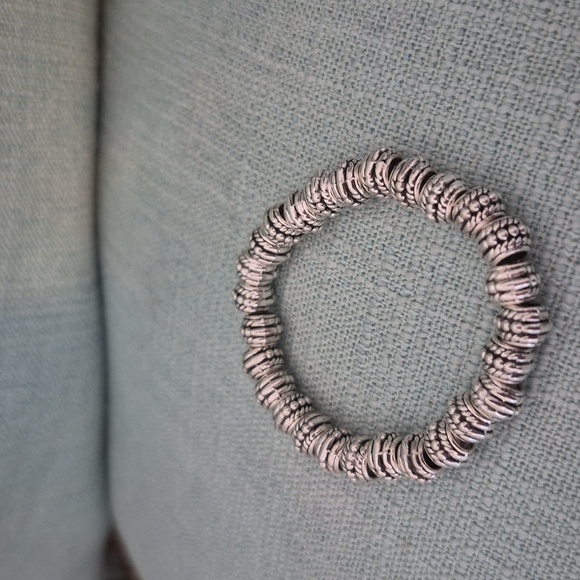 Turquoise(blue) Braclet & Stainlees Steel Braclet.Natural Turquoise - Picture 3 of 4